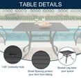 thumbnail image 5 of Boyel Living 8Pcs Patio Dining Set, Outdoor Textilene Dining Chairs Set of 6 with 2 Pcs Square Table Metal Furniture Set for 4-Person, Black&Gray-Brown, 5 of 9