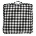 thumbnail image 4 of SAFAVIEH Nonnie Plaid Floor Pillow, 22" x 22", Black/White, 4 of 7