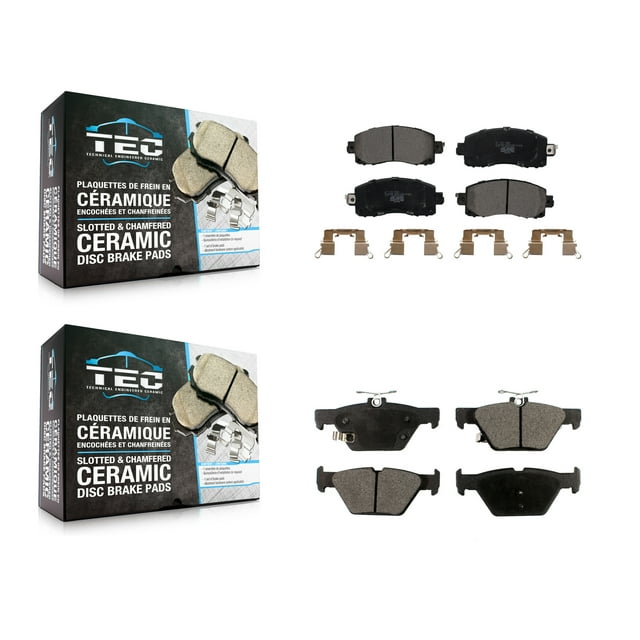 TEC Front Rear Ceramic Brake Pads Kit for Car Subaru Crosstrek Forester Outback WRX Impreza Legacy KTC-100547