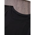 thumbnail image 3 of Flower Print T-shirt, Short Sleeve Crew Neck Casual Top for Summer & Spring, Women's ClothingFather'Camisetas para mujer, lindas camisetas con estampado gráfico, de manga corta, estilo casual, para ve, 3 of 7