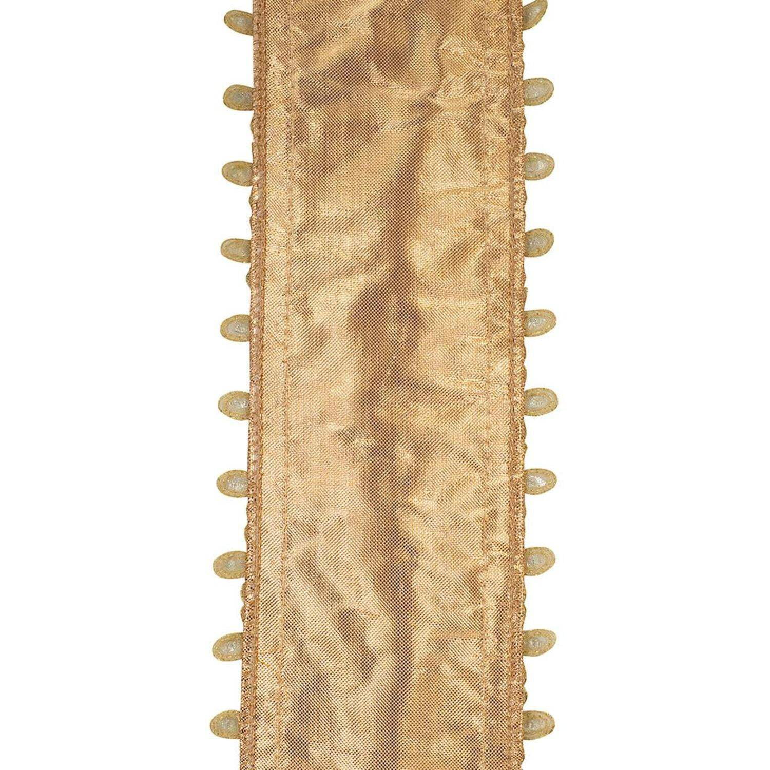 Reliant Ribbon - 94365W-035-40D, Ribbon, Gold, 2-1/2 Inch, 5 Yards