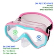 thumbnail image 3 of Gafas de natación RUIGAO para niños, acolchadas de neopreno, de 2 a 5 años, rosas, 3 of 6