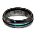 thumbnail image 5 of Edward Mirell Black Ti Rainbow Anodized Center Polished 7mm Band, 5 of 6