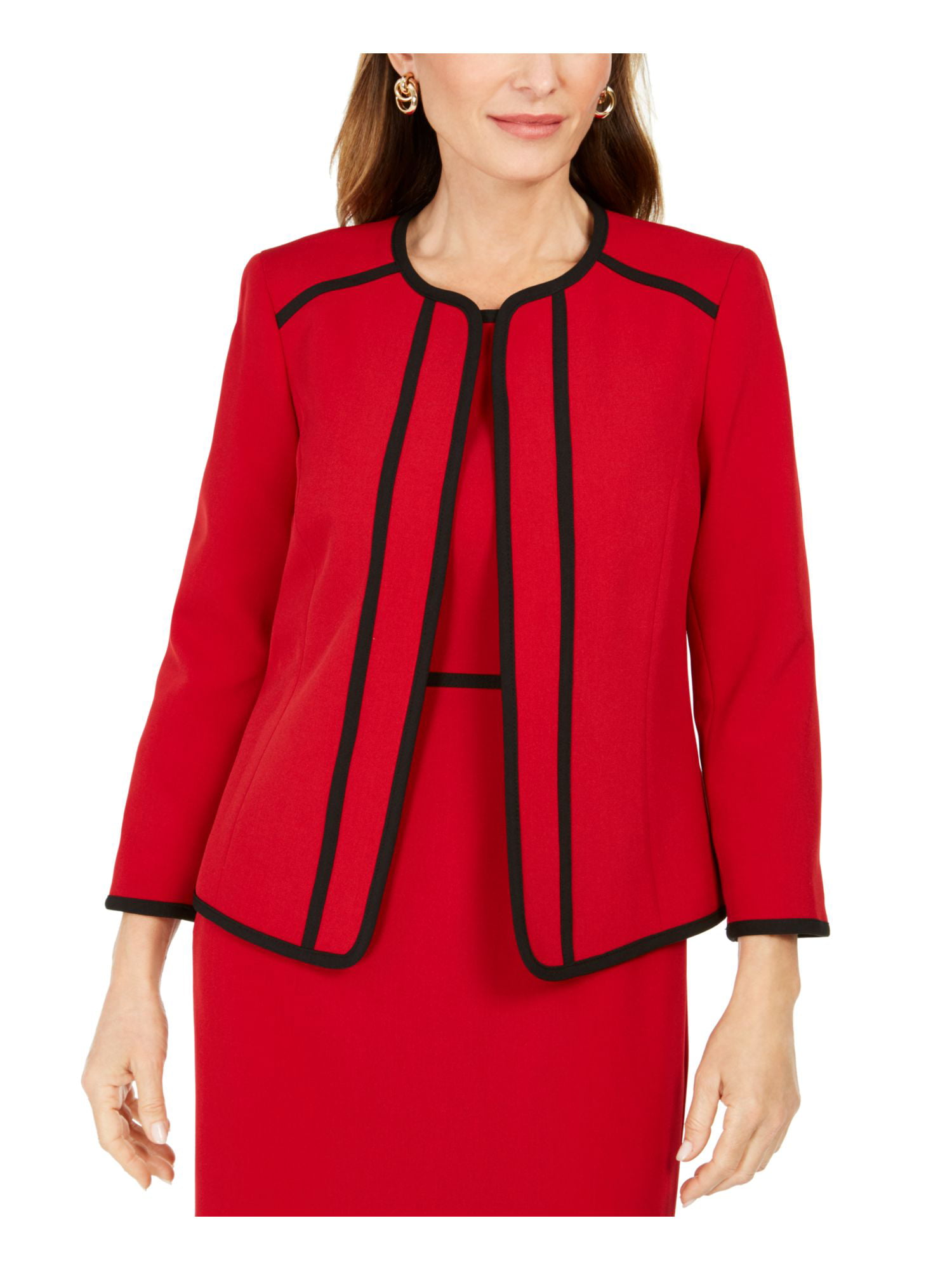 KASPER Womens Red Suit Jacket Petites Size: 12P - Walmart.com