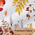 thumbnail image 6 of Fall Pumpkin Shower Curtain, Autumn Leaves Thanksgiving Harvest Bathroom Curtains, Home Decor Waterproof Fabric Machine Washable with Hooks Set, 71 x 71 Inch, 6 of 6
