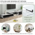 thumbnail image 4 of Modern Rectangle Extendable TV Stand, Wood Entertainment Center Media Console Table TV Cabinet with 2 Drawers and 1 Cabinet, 4 of 8