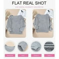 thumbnail image 4 of Womens 2023 Cute Elegant Soft Crewneck Long Sleeve  Cable Knit Pullover Sweaters, 4 of 9