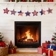 thumbnail image 5 of 12 Pcs 4th of July Ornaments for Tree & Garden Patriotic Wooden Ornaments 250th Anniversary Memorial Day Red White Blue Tree Decorations American Flag Star Hanging Sign Independence Day Decor, 5 of 7