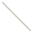 thumbnail image 6 of Sterling Silver 0.95mm Diamond Cut Round Spiga Chain Necklace Size 18, 6 of 6
