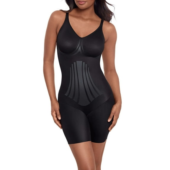Miraclesuit Modern Miracle Thigh Slimmer Bodysuit - 2562 (Black, S)