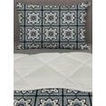 thumbnail image 3 of Moroccan Comforter & Sham Bedding Set, Floral Inspired Oriental Damask Illustration, 3 pcs Duvet Set Microfiber Filling Quilt, 5 Sizes, Eggshell Night Blue, by Ambesonne, 3 of 4