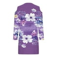 thumbnail image 5 of Robes pour Femmes, Robe d'Été Imprimée pour Femmes à Manches Longues avec Col Rabattu, 5 of 5