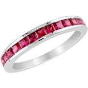 3/4 Carat T.g.w. Created Ruby Eternity R