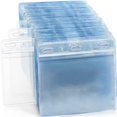 thumbnail image 1 of EcoEarth Protector de tarjetas horizontal con borde suave (grande, 4 x 3, paquete de 100) bolsa de plástico transparente para titulares de tarjetas de identificación, fundas para etiquetas de conferen, 1 of 1