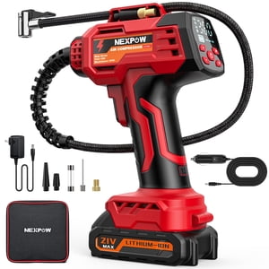 Nexpow 160PSI Cordless Tire Inflator Dual-Power