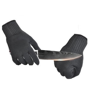 Mistaha Gants résistants à la coupe Niveau de gants résistants au travail 5 Protection Résistant à l'usure pour la découpe de viande/traitement des métaux/Jardin/Carving/Élagage des bois