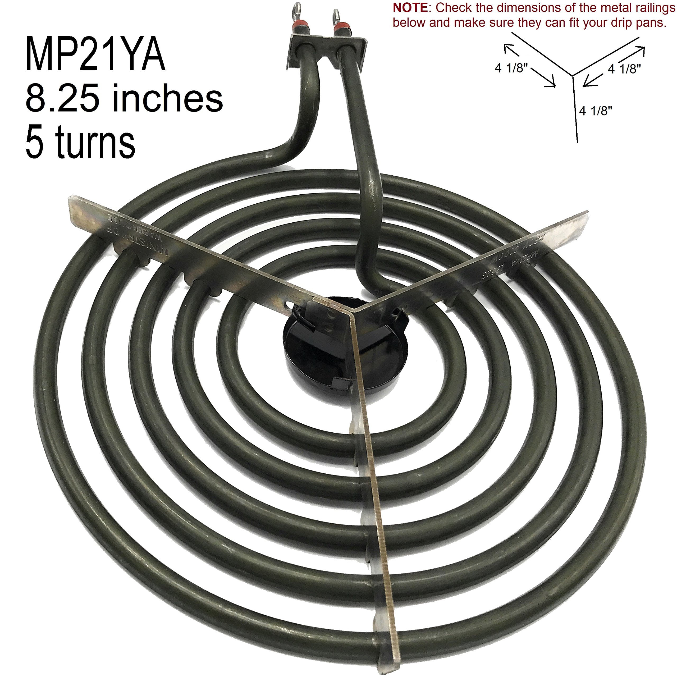 MP15YA 6", MP22YA Electric Range Burner Surface Element 2 MP21YA 8" 4pcSet 2