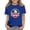 Dark Blue, variant on Girls Patriotic 4th of July T-Shirt American Flag Eagle Graphic Tee Kids Independence Day Short Sleeve Crew Neck Pink,Size 4-5 T