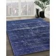 thumbnail image 3 of Ahgly Company Machine Washable Indoor Rectangle Industrial Modern Lapis Blue Area Rugs, 7' x 9', 3 of 7