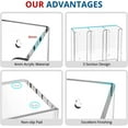 thumbnail image 5 of Acrylic Cup and Lid Holder, 3 Compartment, Disposable Coffee Cup Dispenser Cup Storage Organizer, Clear, 5 of 14
