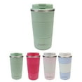 thumbnail image 5 of Aquaphile Travel Coffee Cup Leak proof Insulated Reusable Travel Coffee Mug Mint Green 17 Fluid Ounces, 5 of 6