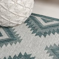 thumbnail image 4 of JONATHAN Y TUSCAN SUN 2 x 8 Runner Rug, Lior Geometric Moroccan Diamond - Turquoise/Cream, TSN202E-28, 4 of 8