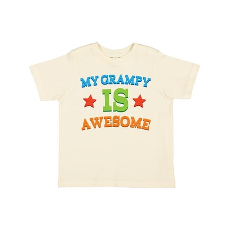 

Inktastic My Grampy is Awesome Gift Toddler Boy or Toddler Girl T-Shirt