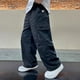 thumbnail image 2 of Odeerbi 5-16 Años Niños Cargo Pantalones Athletic Deportes Pantalones Pierna Ancha Primavera Color Sólido Suelto Pantalones de Trabajo Con Múltiples Bolsillos, 2 of 5