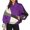 Purple, variant on SHE IS Sweatshirts for Women Trendy Zip up Plus Size Hoodies for Women 4x-5x Oversized Pullover Sweatshirts for Women Plus Size Womens Long Sleeve Tops Casual Fitted My Orders Placed