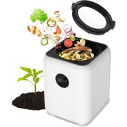 Electric Composter for Kitchen, Smart Compost Bin Odorless with 3L/3 Modes/Self-Cleaning/LED Display/Quiet, Turn Food Waste into Fertilizer for Garden