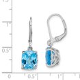 thumbnail image 2 of Boucles d'Oreilles Topaze Bleue en Argent 925 Drop Dangle, 2 of 6