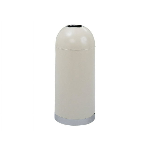 Safco Open Top Dome Récipients - Poubelle - 15 gal - Acier Pulvérisé - Mastic - Mastic