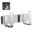 thumbnail image 1 of Wall Mounted Pan Cover Rack Detachable Stainless Steel Double Hook Pot Cover Holder Free Punch Storage Cutting Board Rack Kitchen Organizer Shelf, 1 of 9