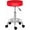 Red, variant on Round Bar Stool with Lines Rotation Counter Adjustable Height, Modern Bar Stools 360° Swivel PU Leather Armless Bar Chair for Kitchen Dining Living Bistro Spa, (White, Round)