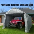 thumbnail image 2 of BENTISM Portable Outdoor Storage Shed with Bouncy Ball, 2 of 9