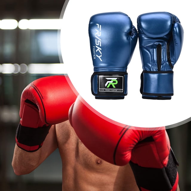 Guantes de Boxeo para Adultos 12oz Azul Colamx
