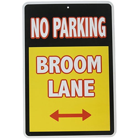 13" Warning Sign Witch Parking Halloween Party Decoration Dcor Prop Funny