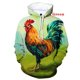 thumbnail image 3 of Sudadera con capucha con estampado 3D de pollo, divertida y divertida, informal, con gráficos, para otoño e invierno, de manga larga, unisex, 3 of 5