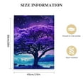 thumbnail image 2 of JRXY Canvas Wall Decor For Bedroom Frame Wall Art For Living Room Purple Tree Wall Artworks Inspiration Wall Pictures For Office Modern Aurora Prints Dining room Decorations 16x20 in, 2 of 5