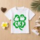 thumbnail image 4 of Gibobby ropa Niños blusas Camiseta de manga corta para niños pequeños y niñas, prendas de vestir, estampado de hierba de moda verde , verano(Blanco, 6-12 Meses), 4 of 5