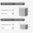 thumbnail image 3 of WUJDF Storage Box,Storage Bins with Lids,Foldable Fabric Stackable Closet Storage with Handles and Zippers,Durable Collapsible Storage Bins for Clothes,Closet Storage Bins,Closet Storage 110L, 3 of 9