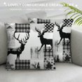 thumbnail image 3 of COMIO Deer Hunting Throw Pillow Covers Antlers Cabin Rustic Decorative Pillowcase for Sofa Bed Chair Car Camo Boho Arrow Plaid Buffalo Check Cushion Case Wild Animal Outdoor Pillows Covers, 3 of 5