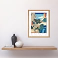 thumbnail image 2 of Iwai Valley, Kannon Cave Tajima Province Utagawa Hiroshige Japanese Woodblock Titled Work Framed Wall Art Picture Print 12x16 inch, 2 of 5