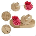 thumbnail image 5 of Mostsola Sandals for Women Casual Open Toe Flower Wedges Heels Summer Dressy Slip on Beach Shoes, 5 of 8