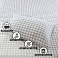 thumbnail image 5 of Regency Heights Full Size Cotton Flannel Sheet Set, 4-Piece Flannel Bed Sheets Full, 100% Cotton Bed Sheets Set with Deep Pocket, Gray Herringbone Check, 5 of 6