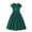 Green, variant on yillto Kids Girls Cotton Dress Summer Puff Short Sleeve V Neck Smocked A Line Flowy Sundresses