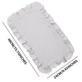 thumbnail image 3 of Baby Soothing Towel Gauze Solid Color Newborn Handkerchief Burping Towel Ruffled Towel, 3 of 4