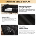thumbnail image 3 of 97.7" 3-in-1 Convertible Sleeper Sofa, 28.4" Deep Seat Pull Out Sofa Bed, Button Tufted Modern Sofa, 4-Seater Couch with Movable Ottoman for Apartment, Office, Bedroom (Black), 3 of 11