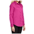 thumbnail image 4 of Yellow Rooster Womens Long Sleeve Easy Care Shirt Tropical Pink M, 4 of 6