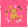 thumbnail image 4 of Inktastic Cute Puppy Valentine with Hearts and Bones Boys or Girls Toddler T-Shirt, 4 of 5